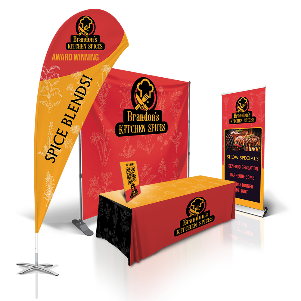 white label tradeshow booth group from 4over